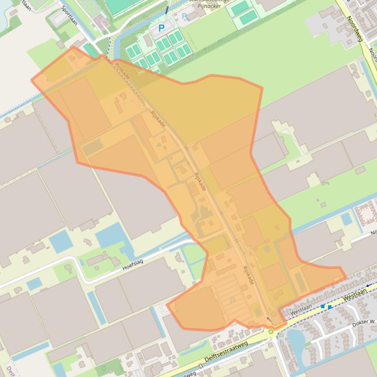 Kaart van postcodegebied 2641NA.