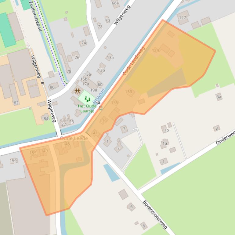 Kaart van postcodegebied 2641NP.