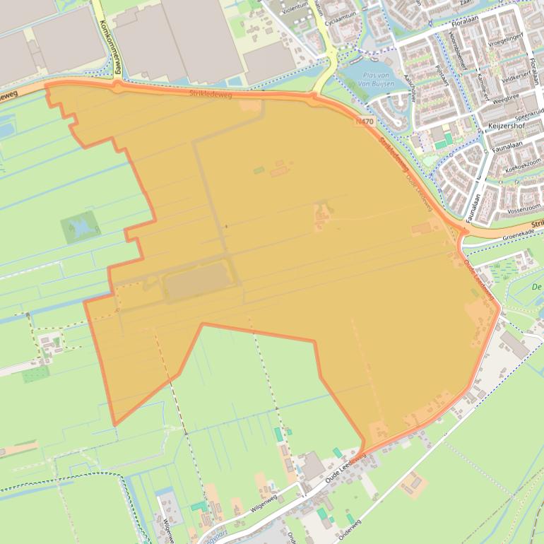 Kaart van postcodegebied 2641NR.