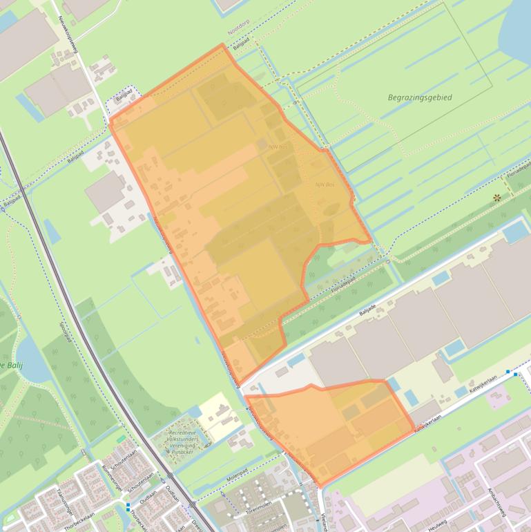 Kaart van postcodegebied 2641PB.