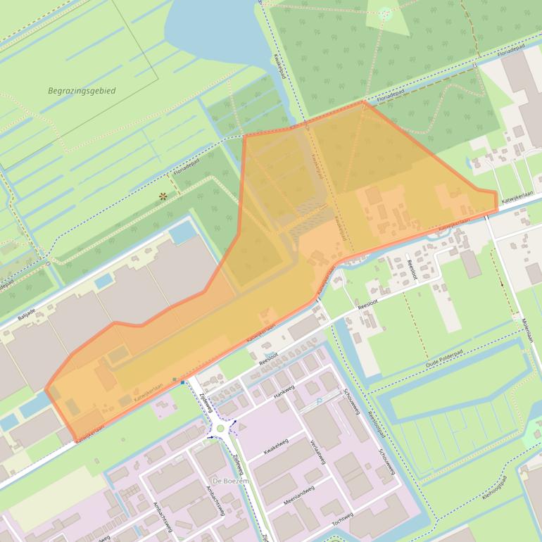 Kaart van postcodegebied 2641PC.