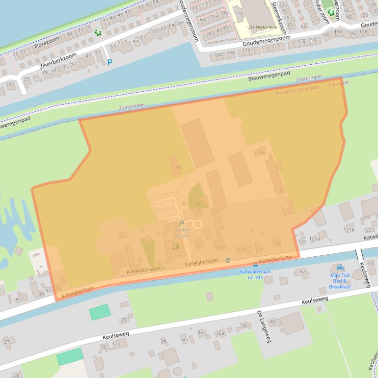 Kaart van postcodegebied 2641PE.