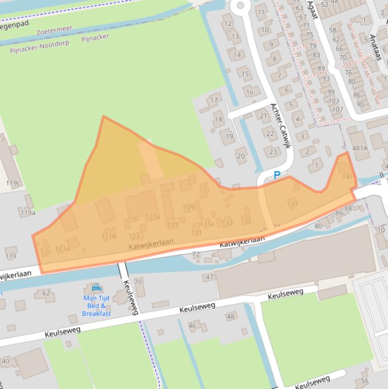 Kaart van postcodegebied 2641PG.