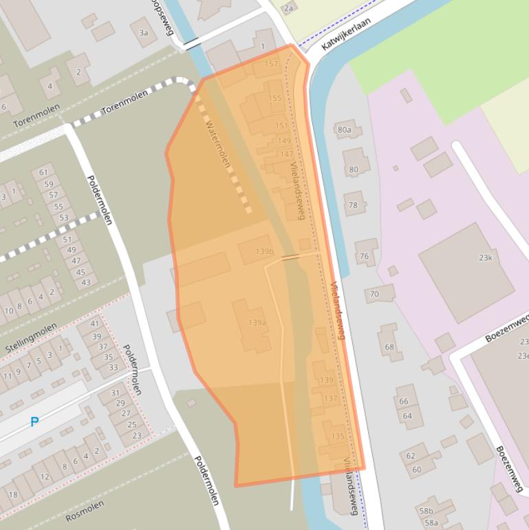 Kaart van postcodegebied 2641PN.