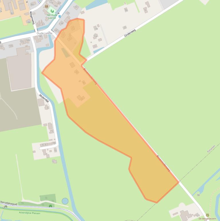 Kaart van postcodegebied 2641PW.