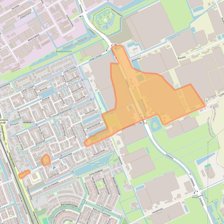 Kaart van postcodegebied 2641PX.