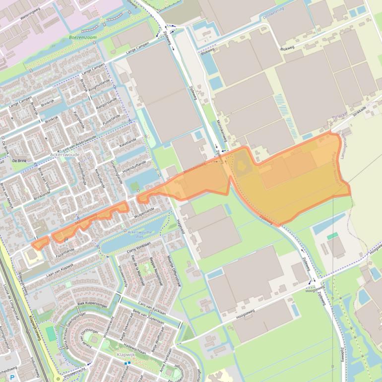 Kaart van postcodegebied 2641PZ.