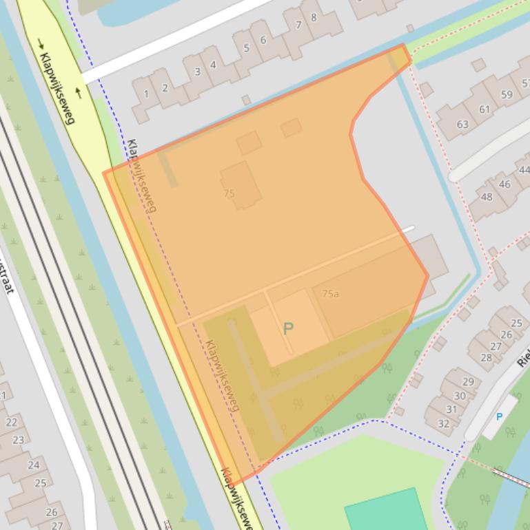 Kaart van postcodegebied 2641RA.