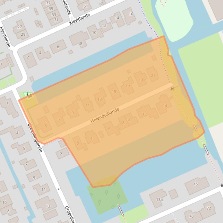 Kaart van postcodegebied 2641RC.