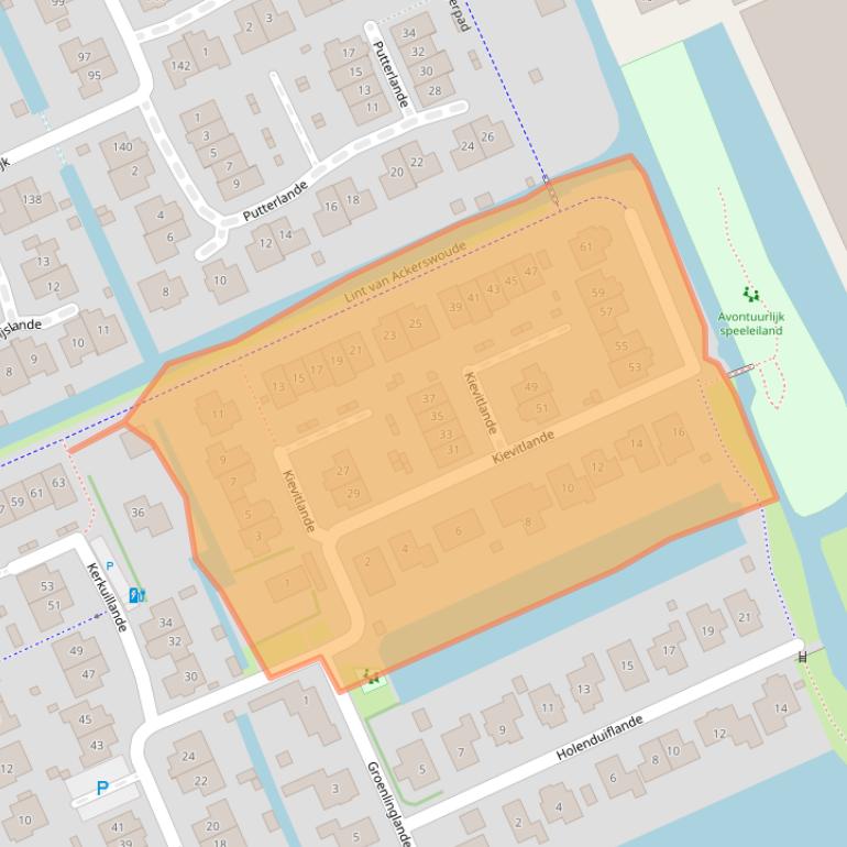 Kaart van postcodegebied 2641RG.