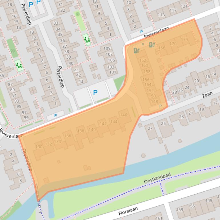 Kaart van postcodegebied 2641RK.