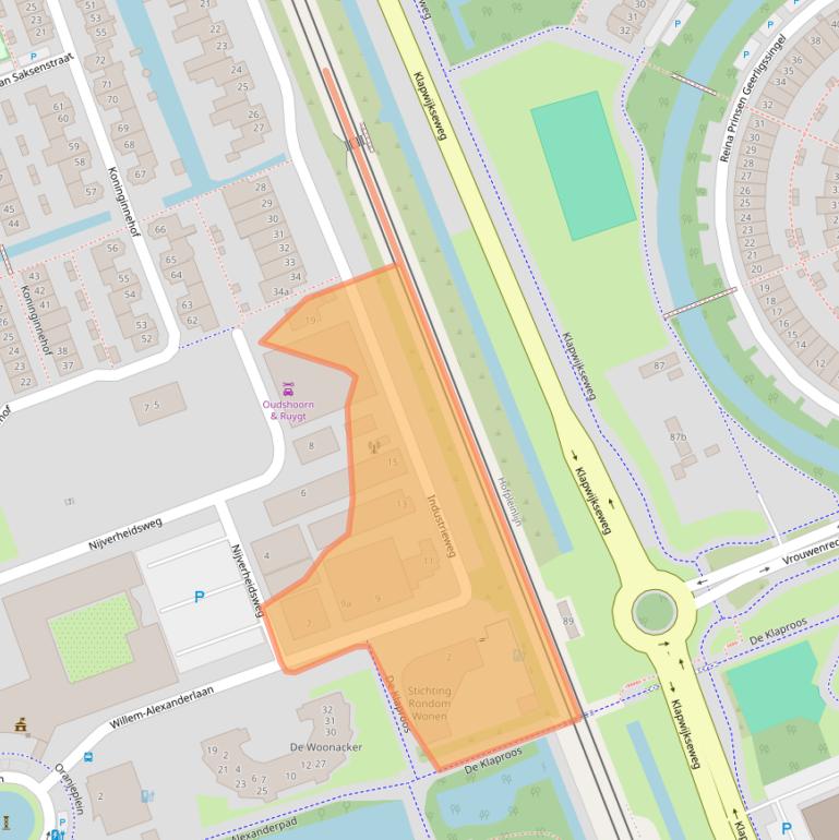 Kaart van postcodegebied 2641RM.