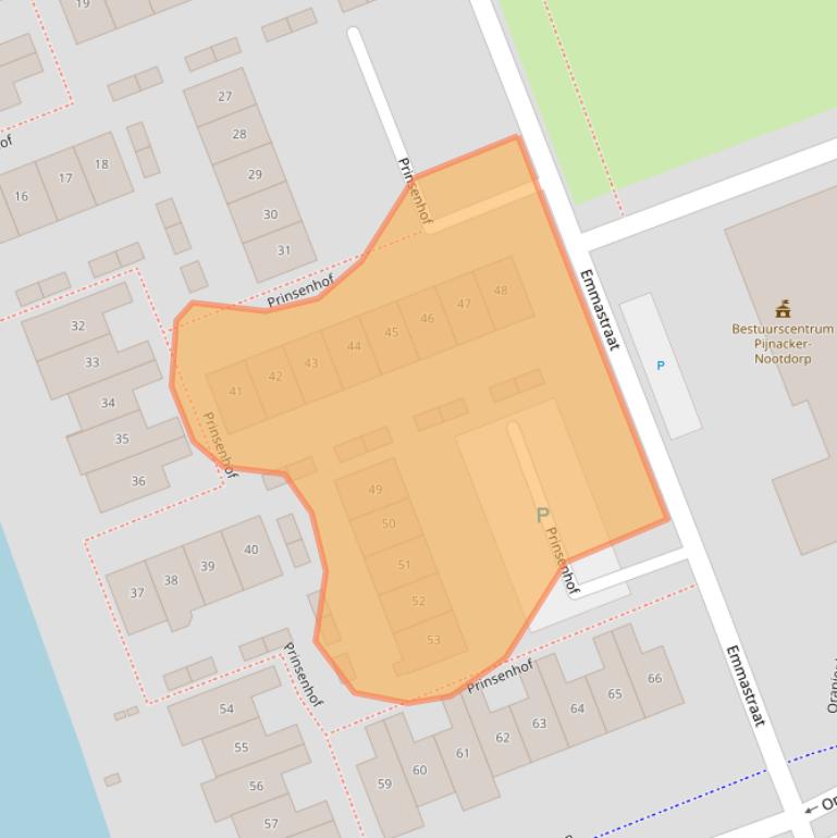 Kaart van postcodegebied 2641RR.