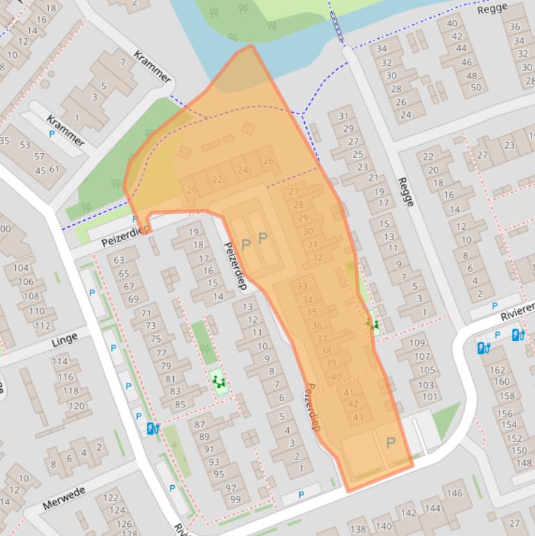 Kaart van postcodegebied 2641SP.