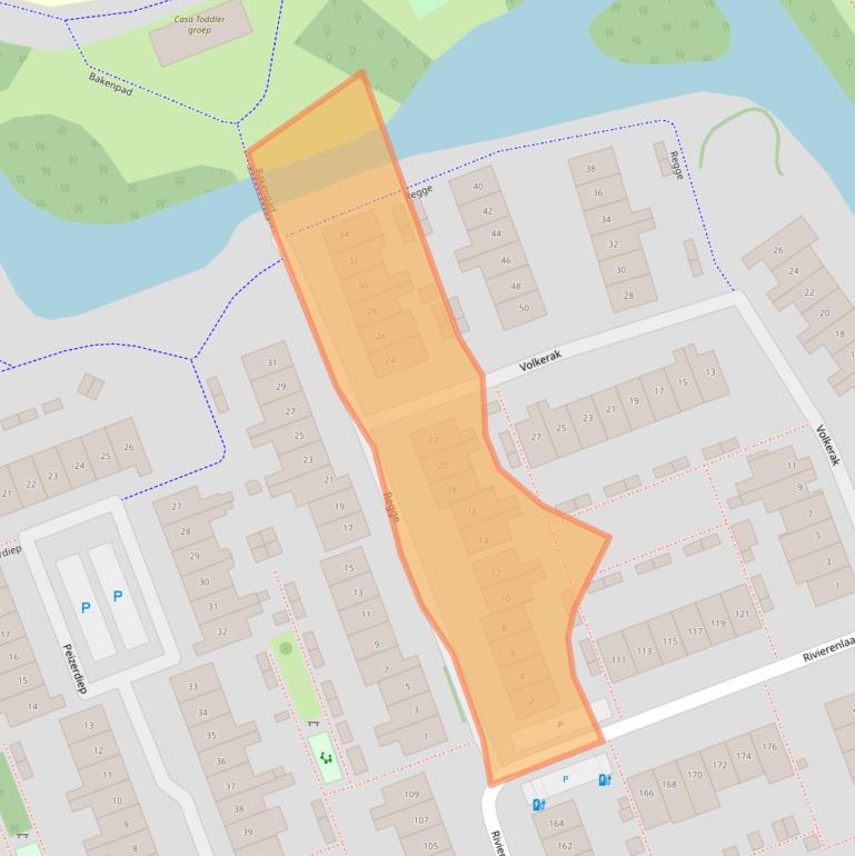 Kaart van postcodegebied 2641ST.