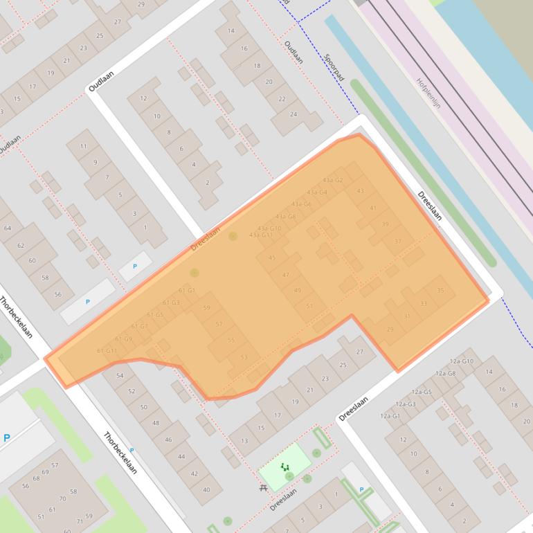 Kaart van postcodegebied 2641TJ.