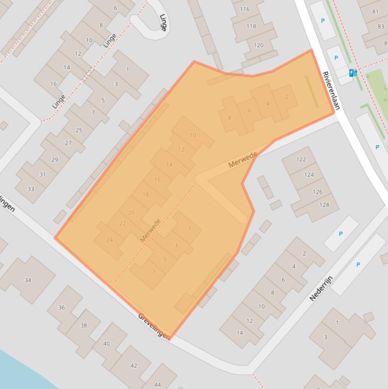 Kaart van postcodegebied 2641TX.