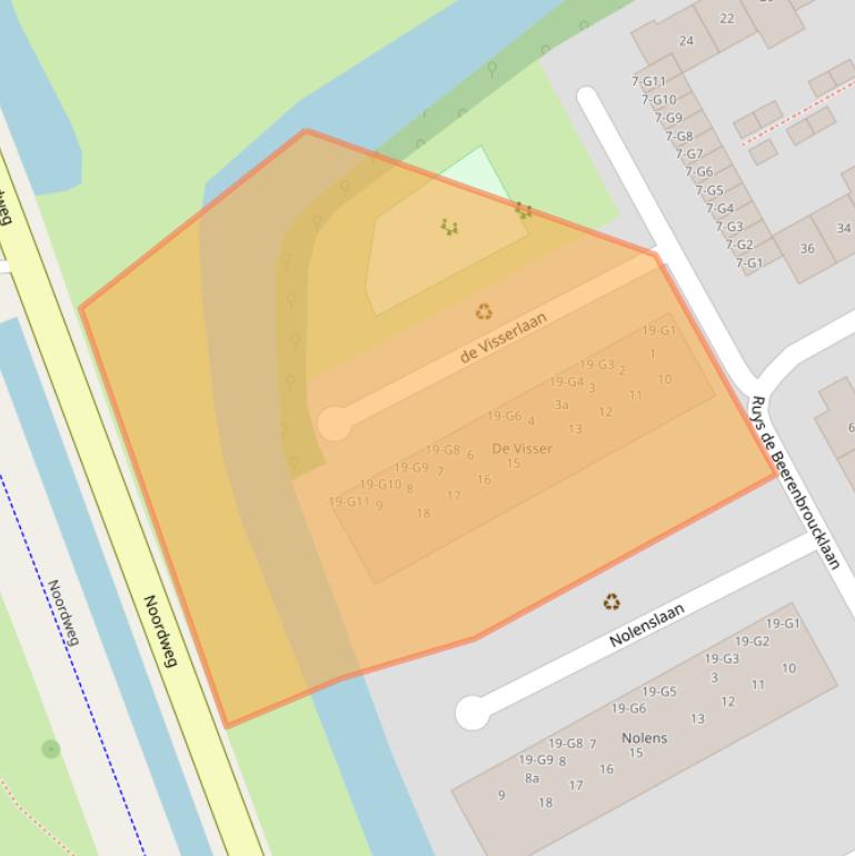 Kaart van postcodegebied 2641VL.