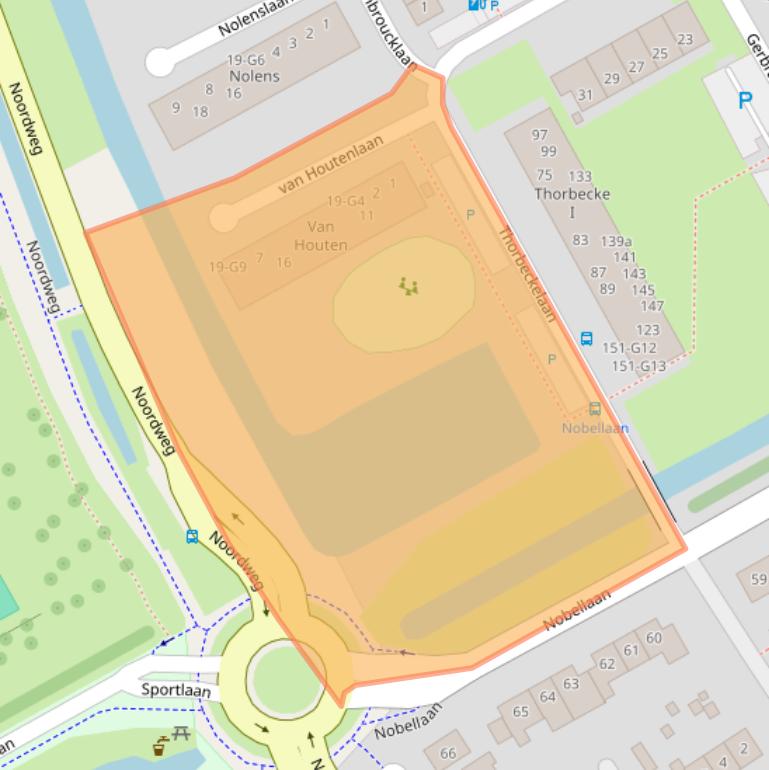 Kaart van postcodegebied 2641VN.