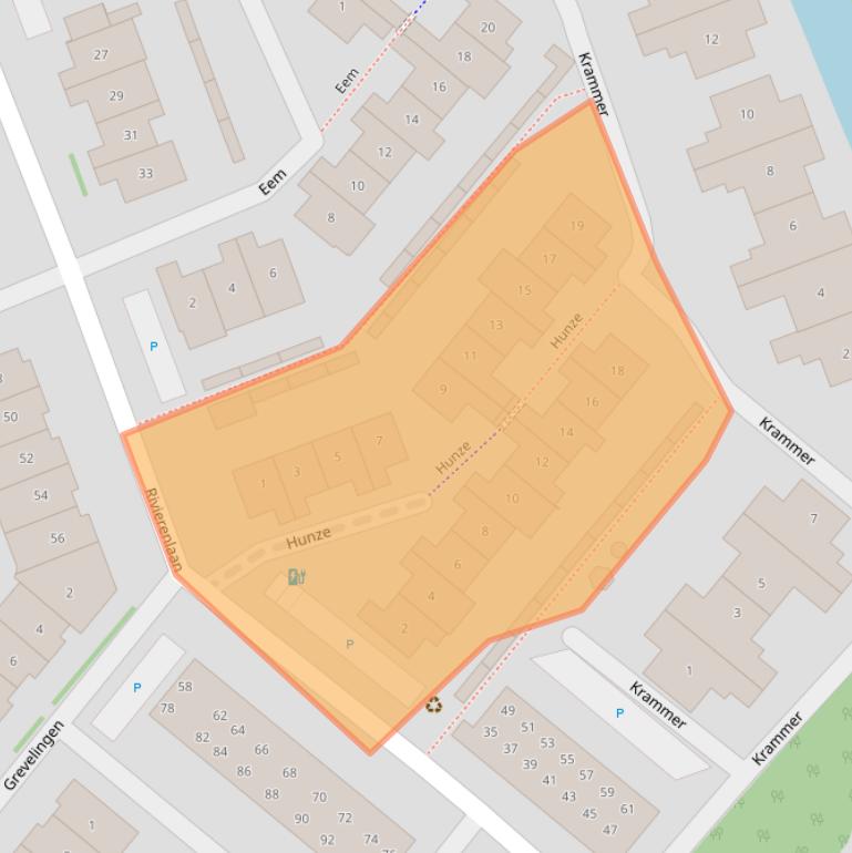 Kaart van postcodegebied 2641VT.