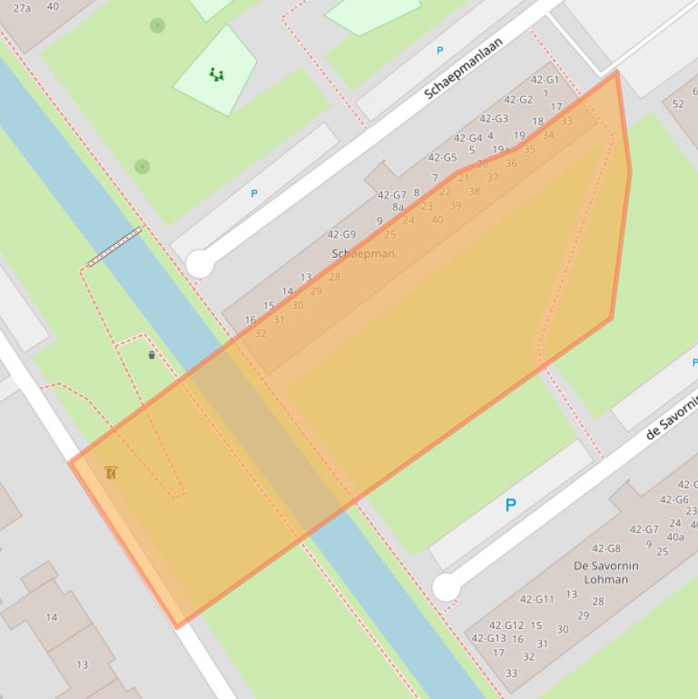 Kaart van postcodegebied 2641WK.