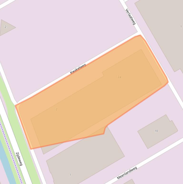 Kaart van postcodegebied 2641WW.