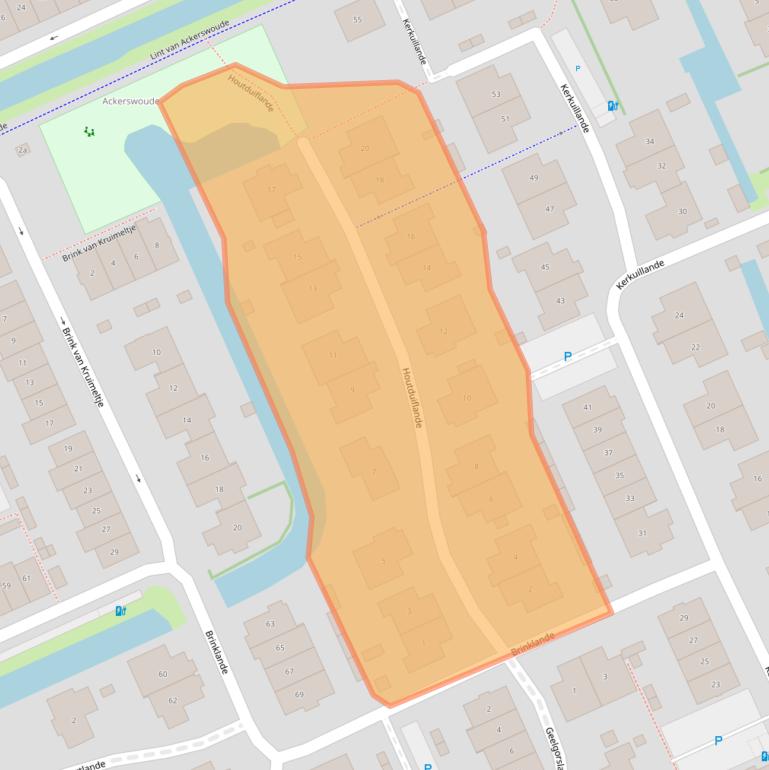 Kaart van postcodegebied 2641WZ.