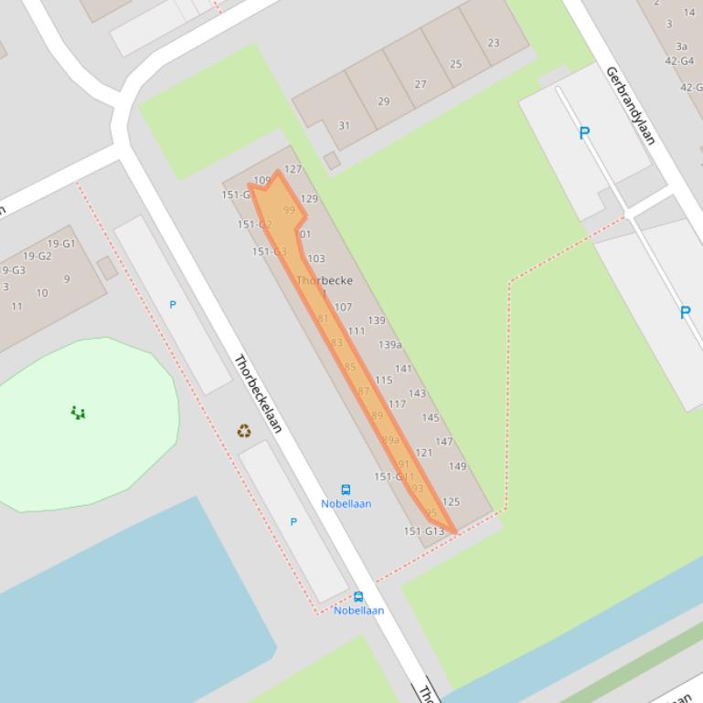 Kaart van postcodegebied 2641XD.