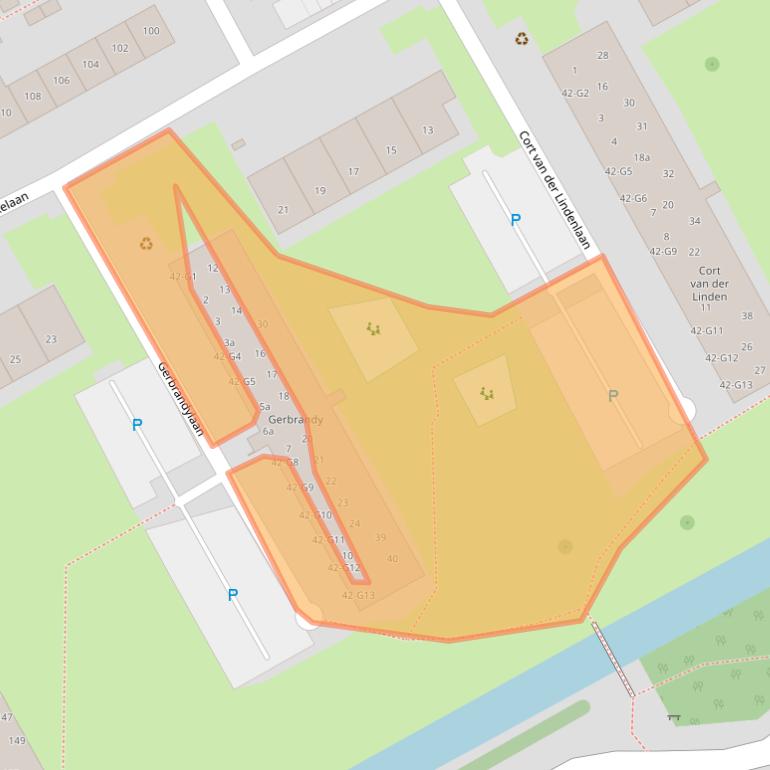 Kaart van postcodegebied 2641XL.