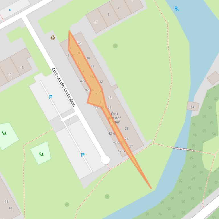 Kaart van postcodegebied 2641XM.