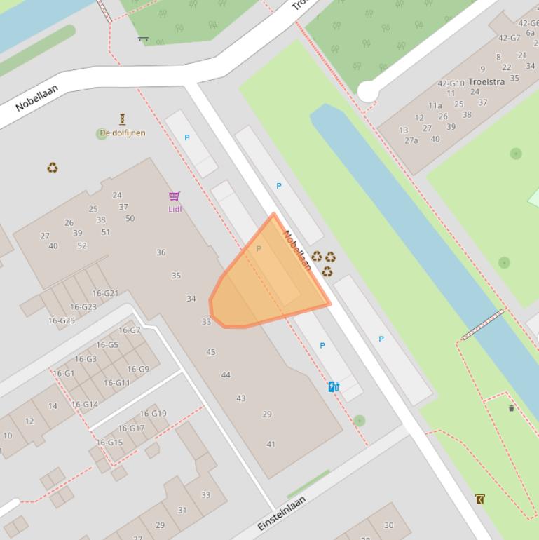 Kaart van postcodegebied 2641XR.