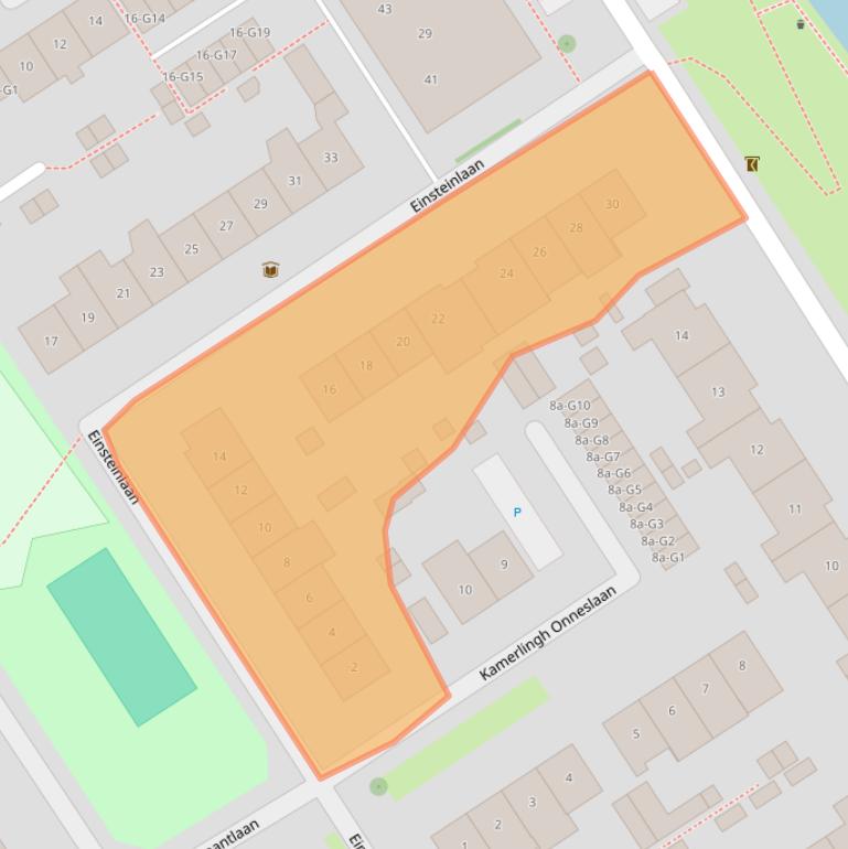 Kaart van postcodegebied 2641ZM.