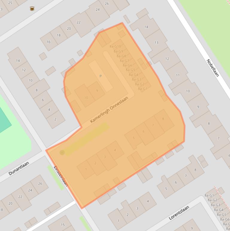 Kaart van postcodegebied 2641ZN.