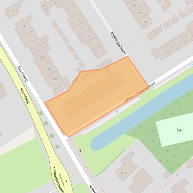 Kaart van postcodegebied 2641ZS.