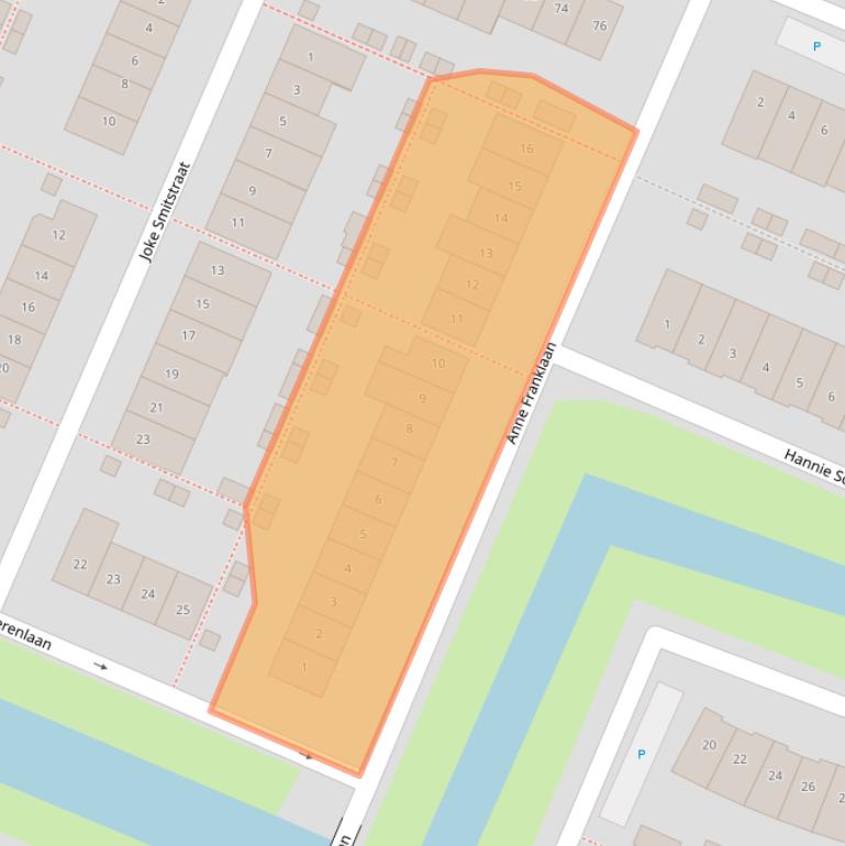 Kaart van postcodegebied 2642AG.