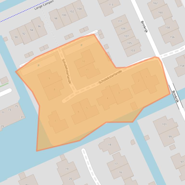 Kaart van postcodegebied 2642AS.