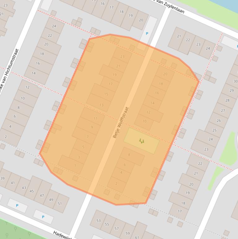 Kaart van postcodegebied 2642BJ.