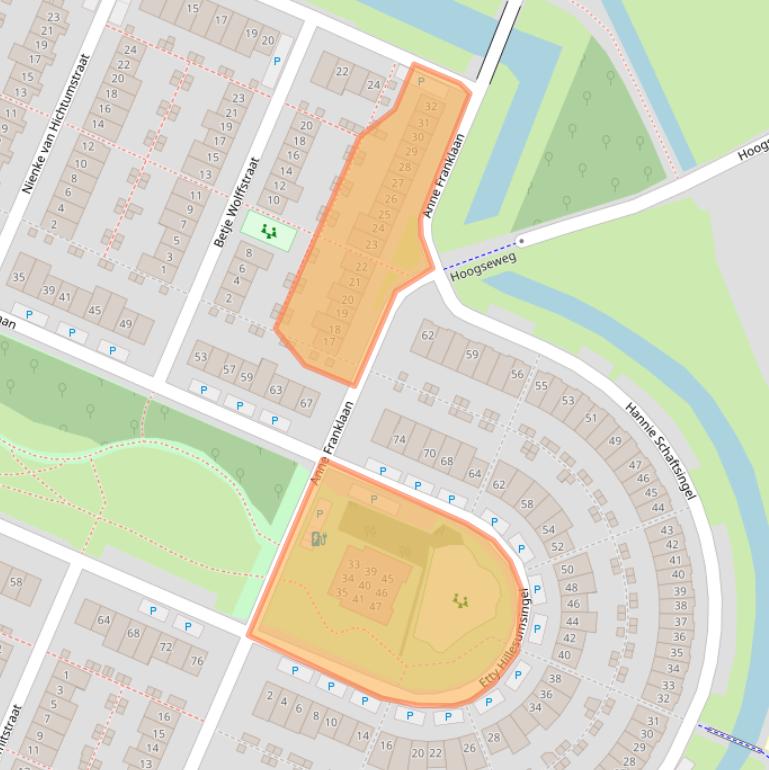 Kaart van postcodegebied 2642BK.