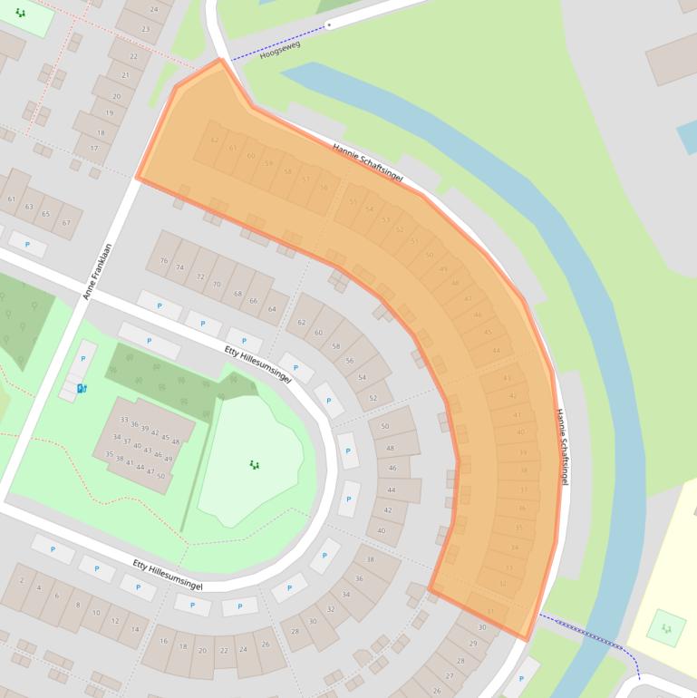 Kaart van postcodegebied 2642CX.