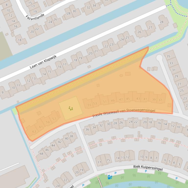 Kaart van postcodegebied 2642DB.