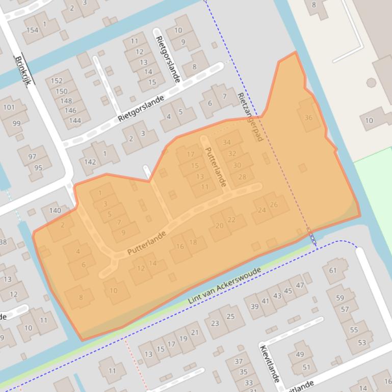 Kaart van postcodegebied 2642EC.