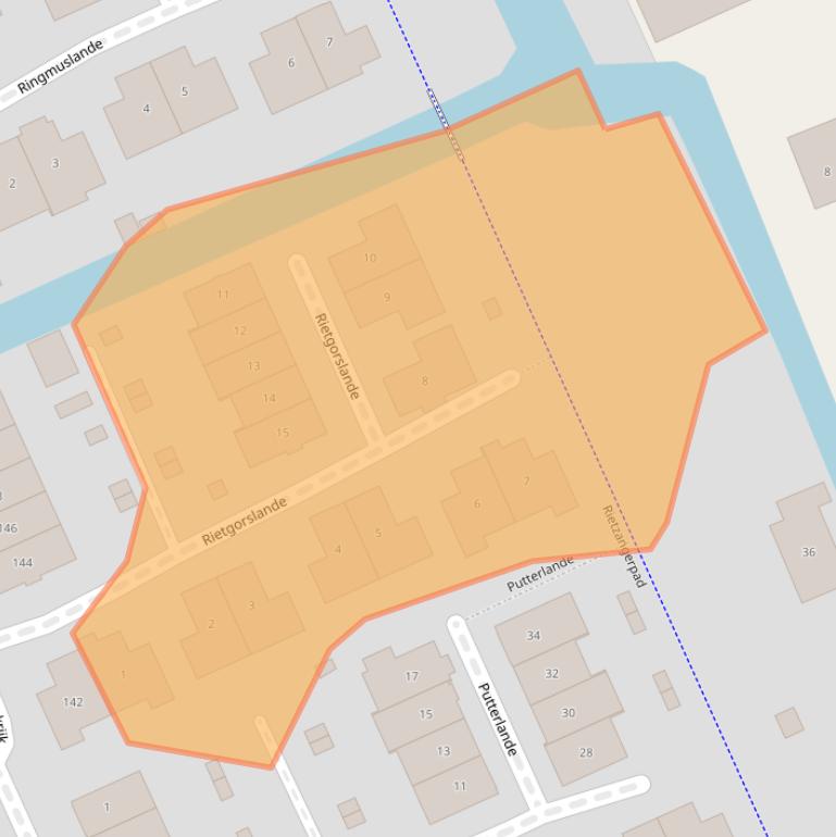 Kaart van postcodegebied 2642EE.