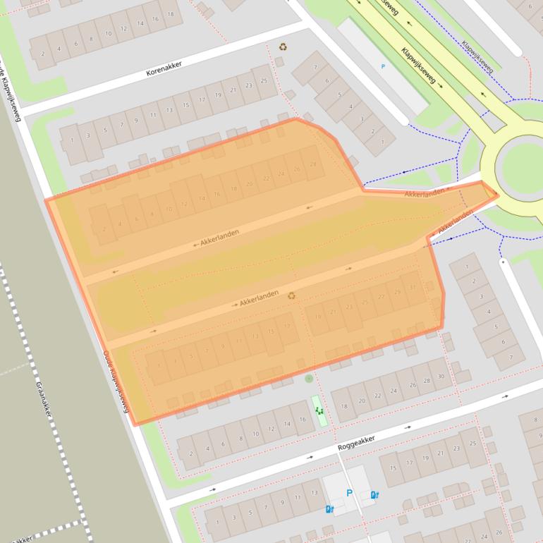 Kaart van postcodegebied 2642KJ.