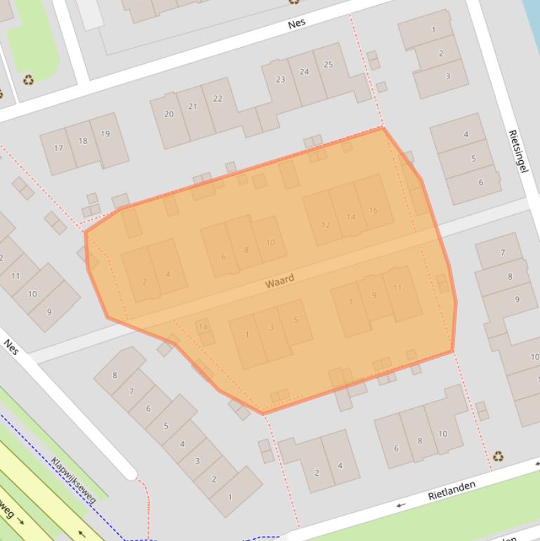 Kaart van postcodegebied 2642LC.