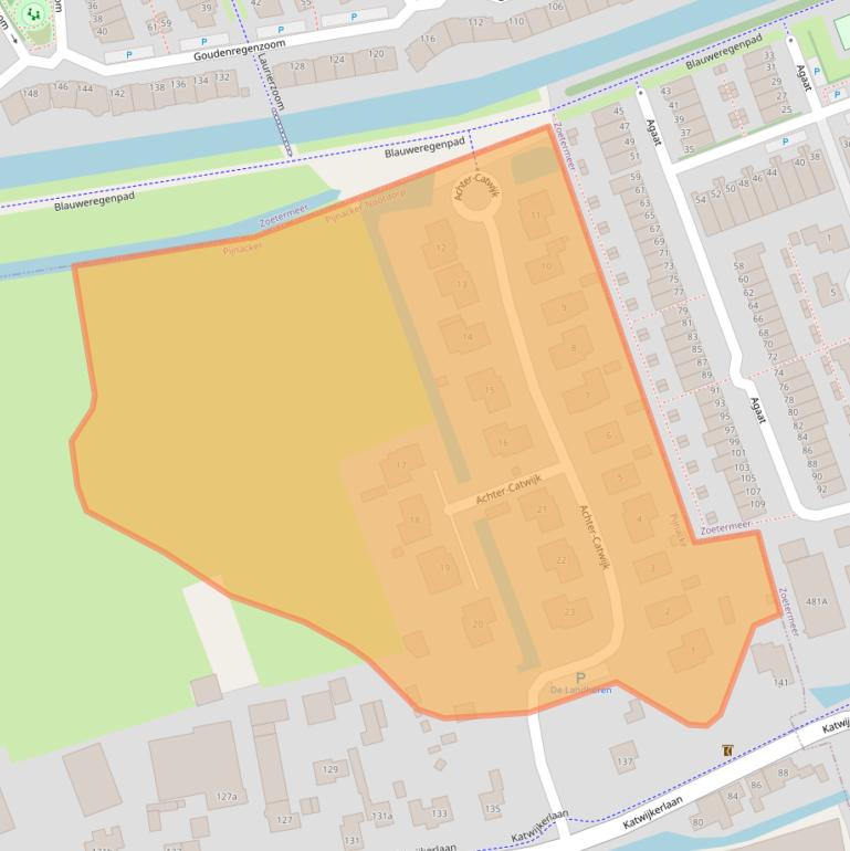 Kaart van postcodegebied 2642MA.