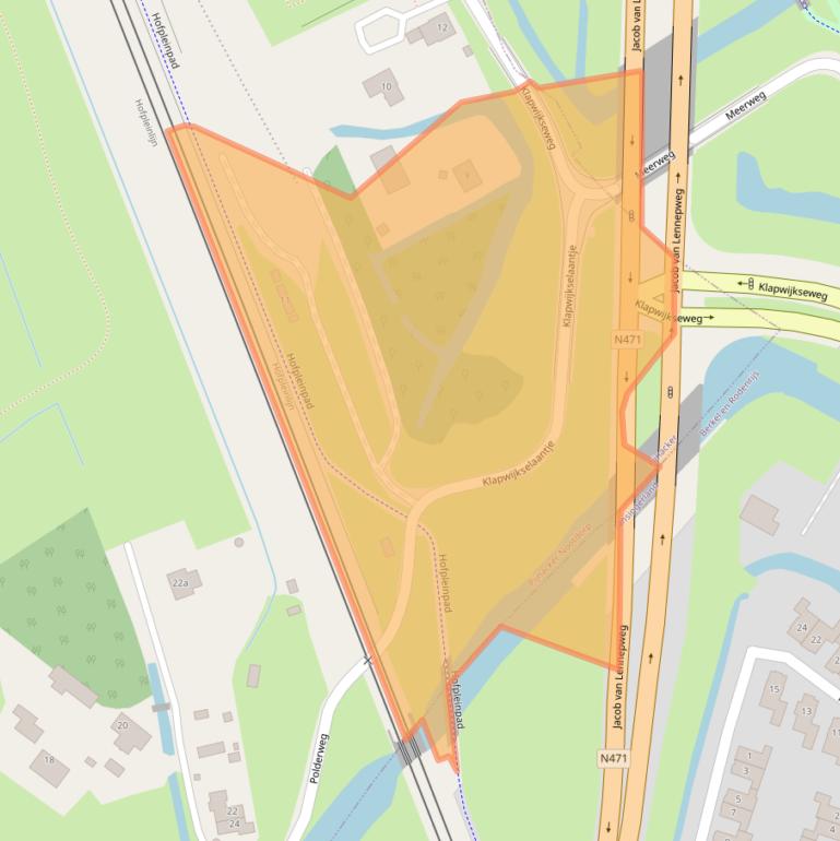 Kaart van postcodegebied 2642SB.