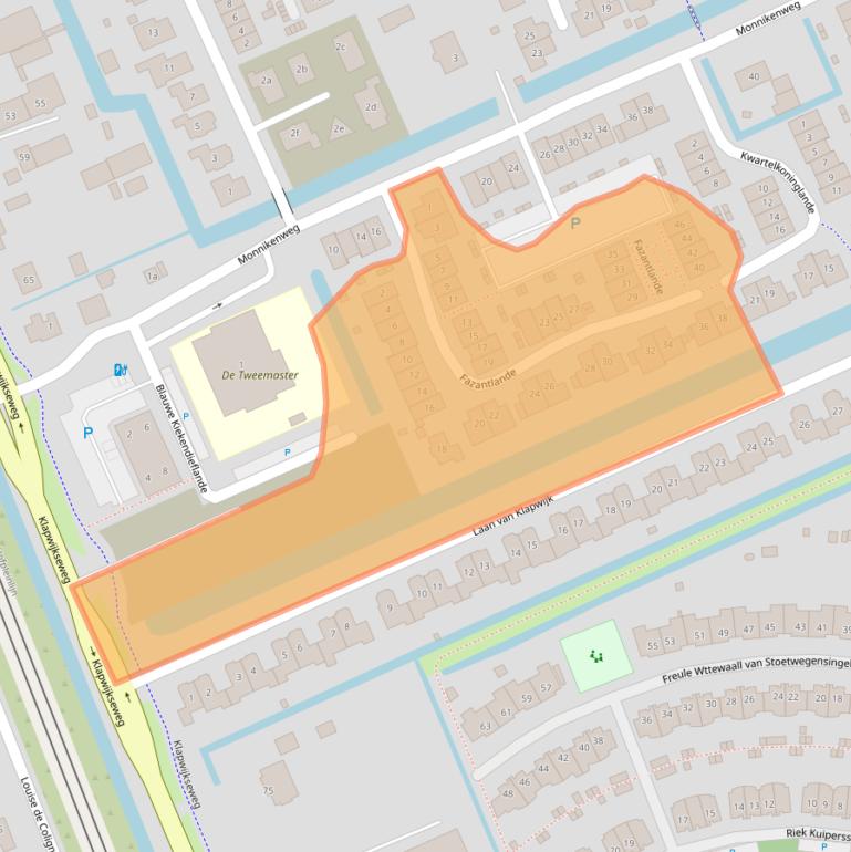 Kaart van postcodegebied 2642ZT.