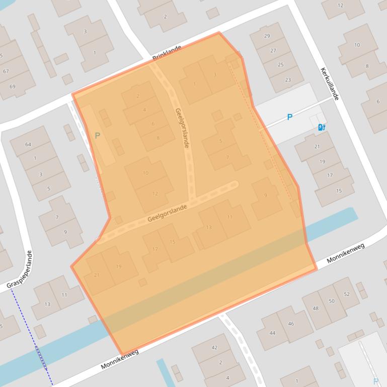 Kaart van postcodegebied 2642ZZ.