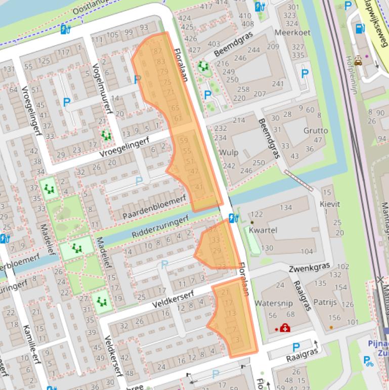 Kaart van postcodegebied 2643HA.