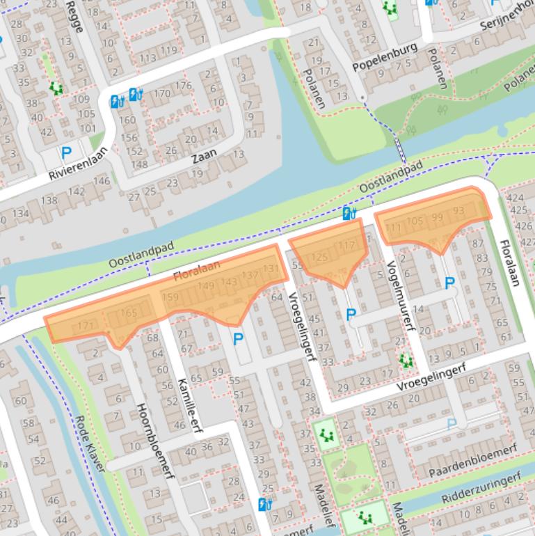 Kaart van postcodegebied 2643HB.